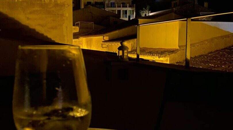 Dachterrasse Blick Castell Capdepera exklusiv romantisch