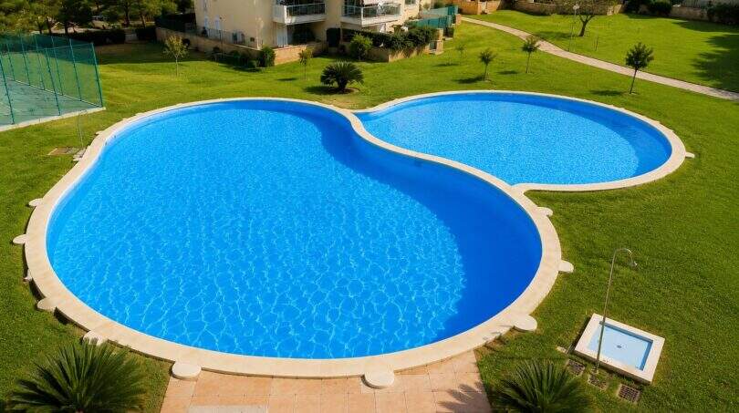 pool mit garten