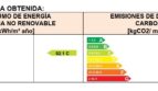 Certificado de eficiencia energética de la finca cerca de Artà: Clase C con 52,1 kWh/m² y 13,4 kgCO2/m² anualmente.