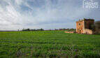 Weitläufiges grünes Grundstück mit historischem Natursteinturm der Finca bei Campos, 21.300 m²