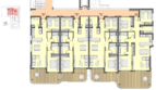 Grundriss von Wohnung B1S-7 mit Terrasse, Schlaf-, Wohn- und Badezimmer in Cala Ratjada
