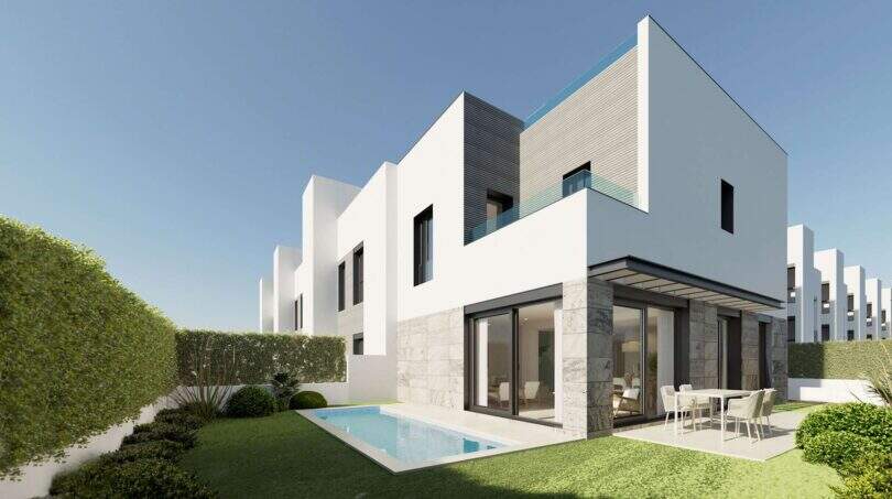 Moderner Neubau-Chalet in Palma mit privatem Pool, Terrasse und gepflegtem Garten