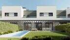 Modernes Neubau-Chalet in Palma mit Pergola, Terrasse, Außenpool und gepflegtem Garten.
