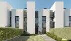 Moderne Neubau-Chalets in Palma, weiße Fassade, dunkle Akzente, gepflegter Garten, 3 Etagen, Mallorca