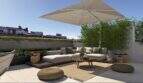 Elegant Roof Terrace with Lounge Furniture, Sunshade, and Bamboo in Palma de Mallorca