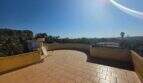 Spacious roof terrace with panoramic view of sea and surroundings of the finca in Cala Millor